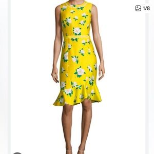Draper James Yellow Floral Dress RARE